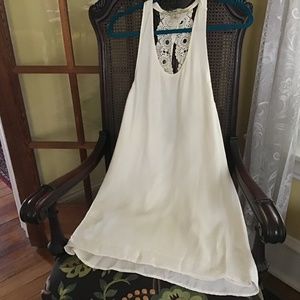 Stone Cold Fox Cream Tunic with Lace Detail